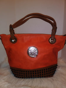 Orange & Brown Handbag