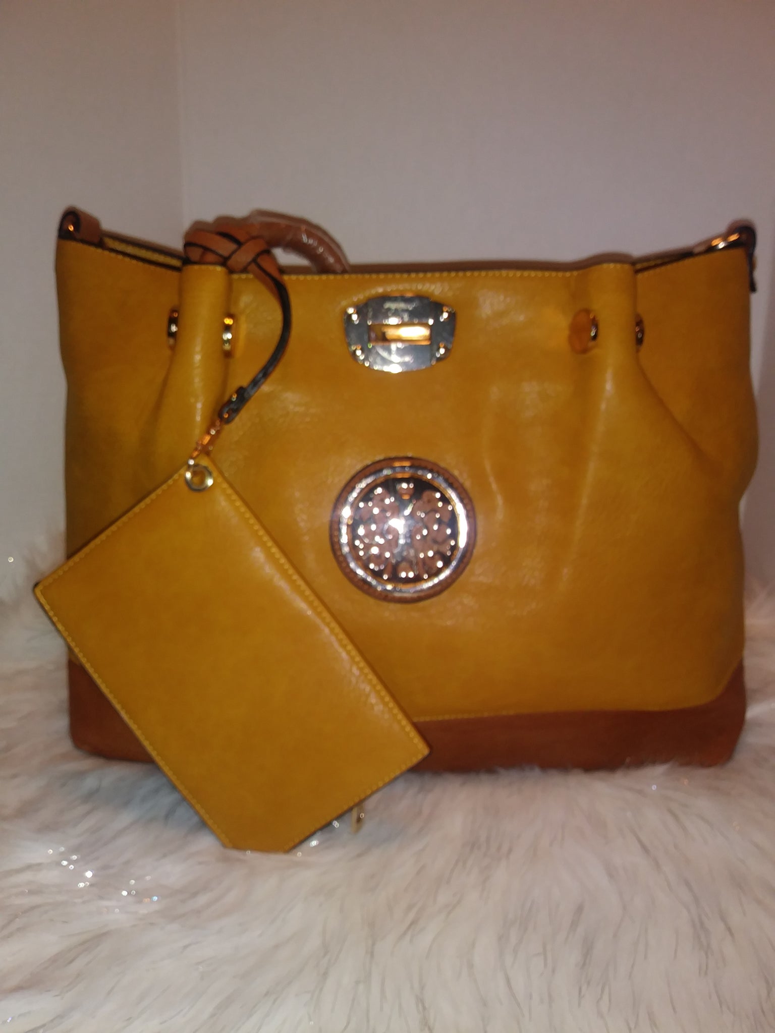 Butterscotch & Brown Handbag