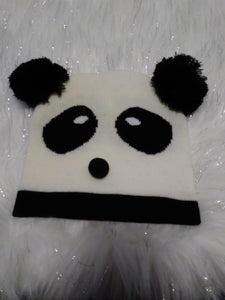Child's Panda PomPom Hat