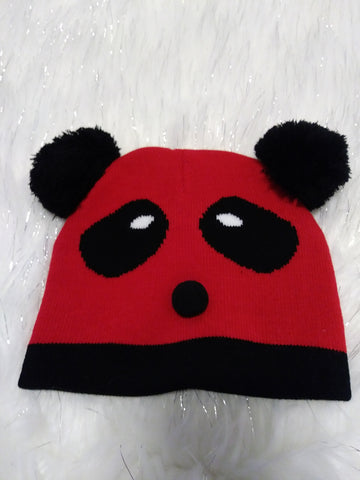 Child's Panda PomPom Hat